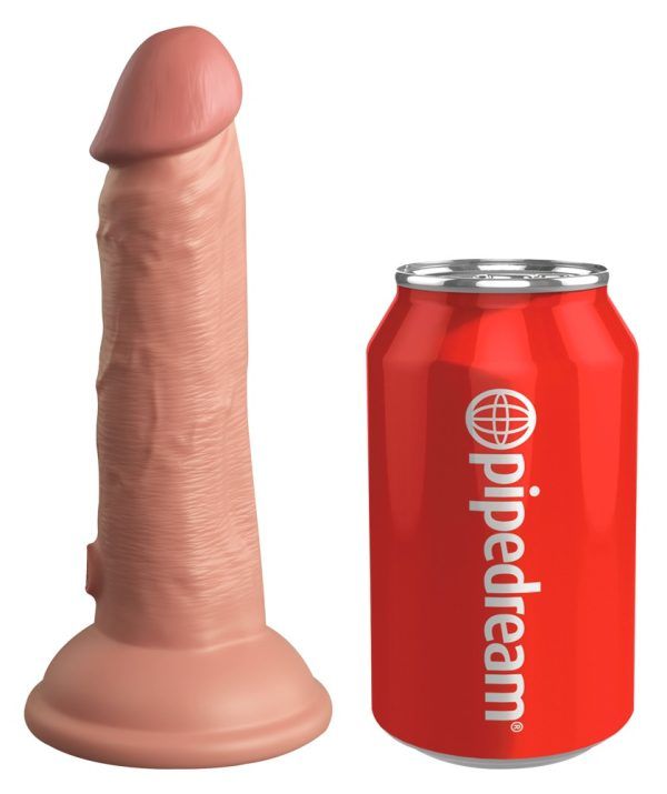 6â Vibrating + Dual Density Silicone Cock